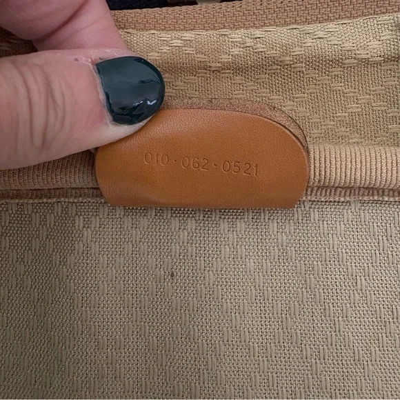 Gucci Vintage Authentic Coated Canvas Luggage Large Stripes 1980’s GG Monogram - Picture 11 of 15